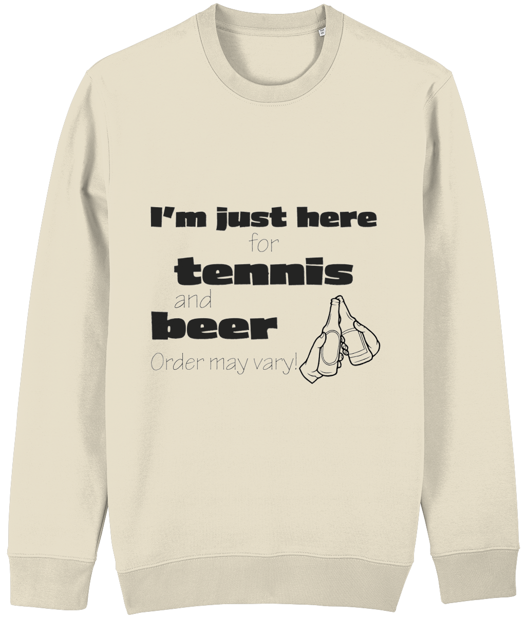 Sweater "I'm just here for tennis and beer" - Afbeelding 5