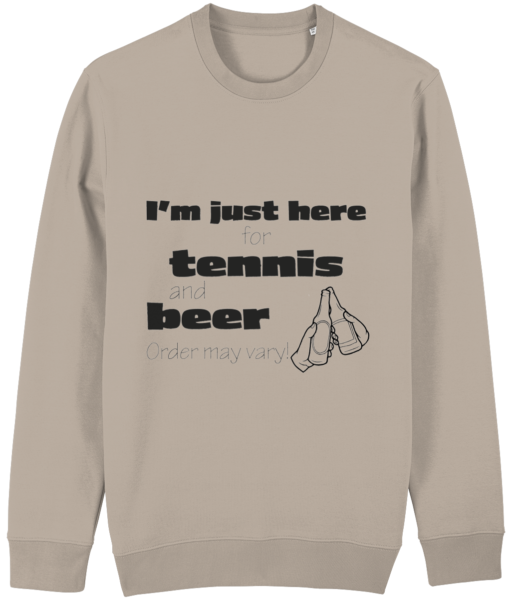 Sweater "I'm just here for tennis and beer" - Afbeelding 2
