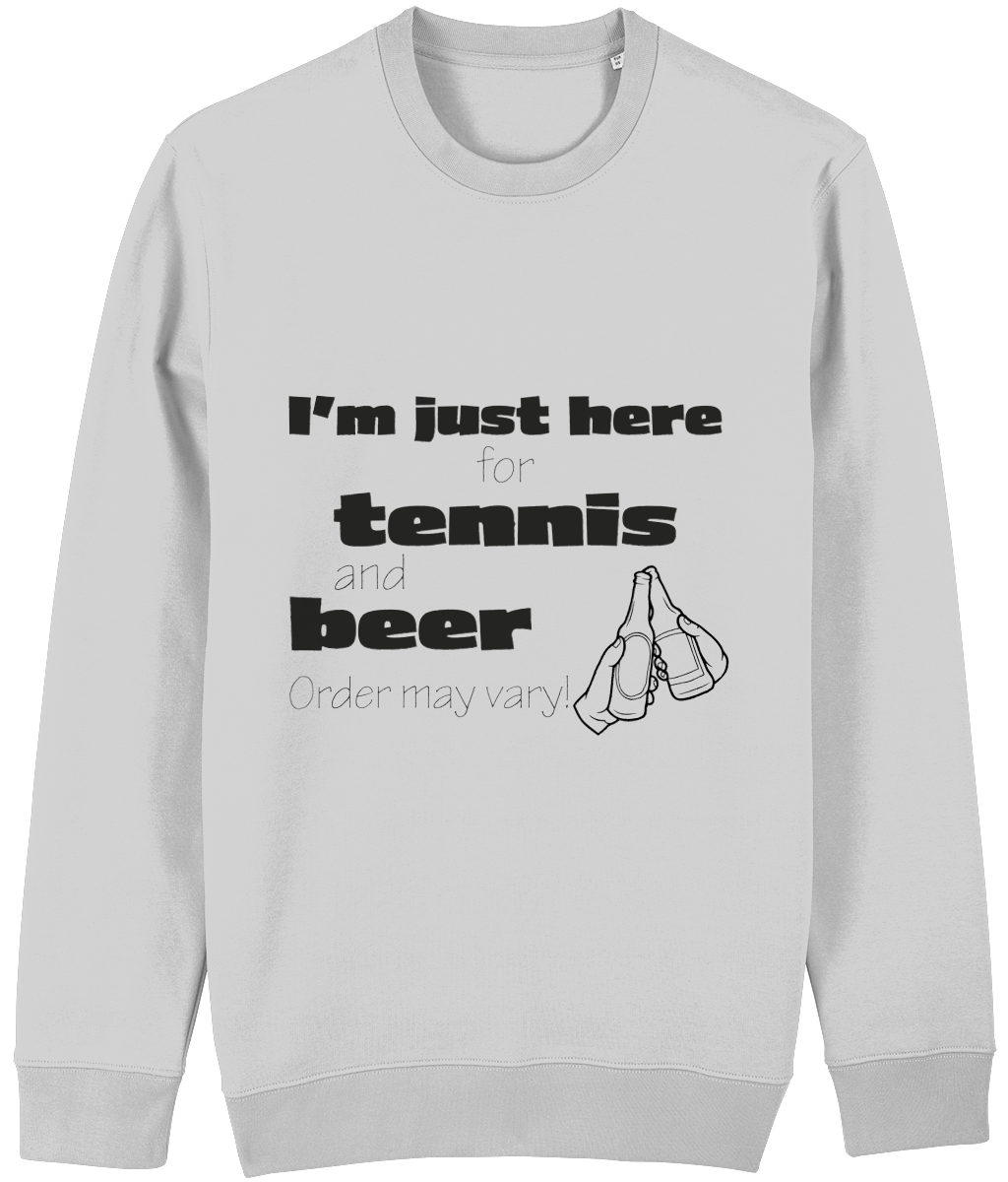 Sweater "I'm just here for tennis and beer" - Afbeelding 3