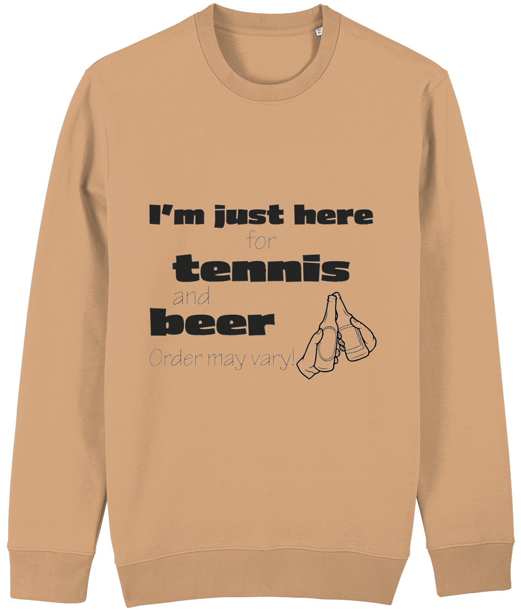 Sweater "I'm just here for tennis and beer" - Afbeelding 4