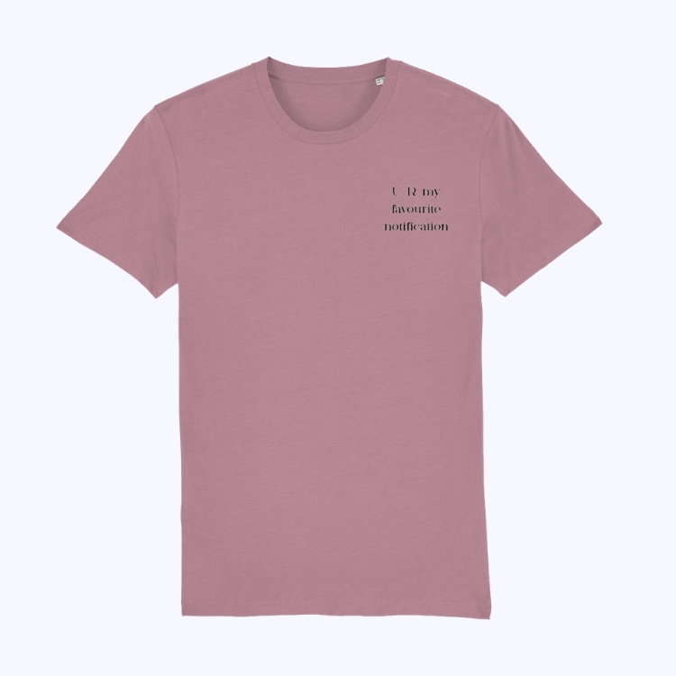 T-shirt "Favourite notification"
